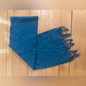 Blue Fringe Scarf